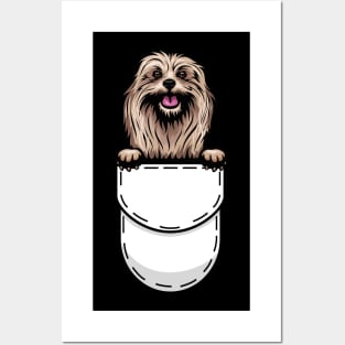 Funny Lhasa Apso Pocket Dog Posters and Art
